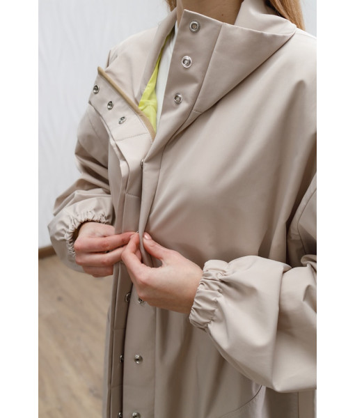 Long demi-season raincoat (black, beige, brown)