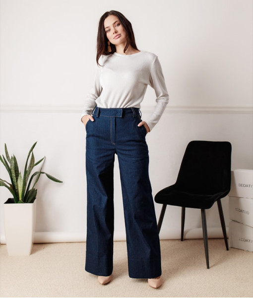 Straight jeans (blue)
