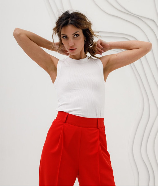 Knitted T-shirt (white)