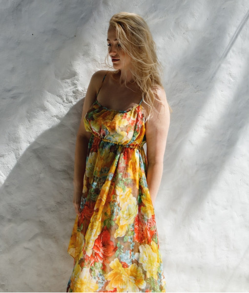 Chiffon sundress (yellow)