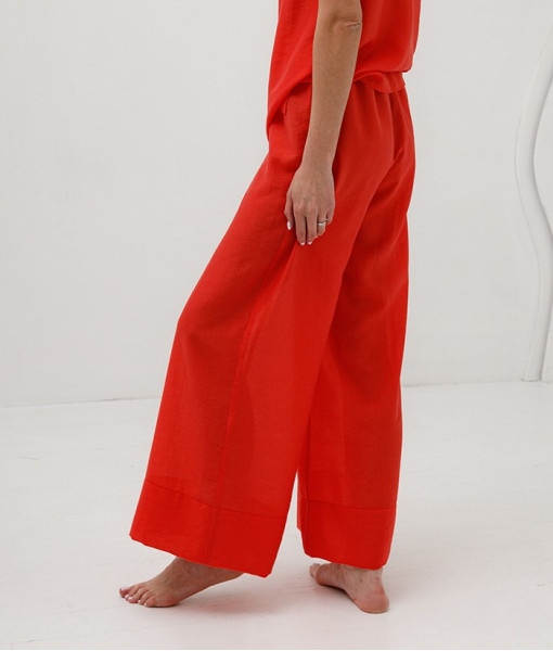 Palazzo pants (red)