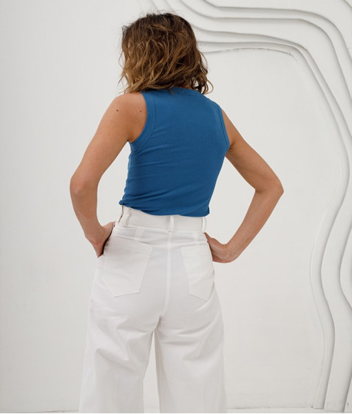 Classic cotton trousers (white)